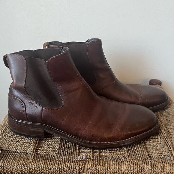 Wolverine 1000 Mile Shoes Men’s 10.5 Montague Pull On Chelsea Boot Red Brown - Picture 5 of 9